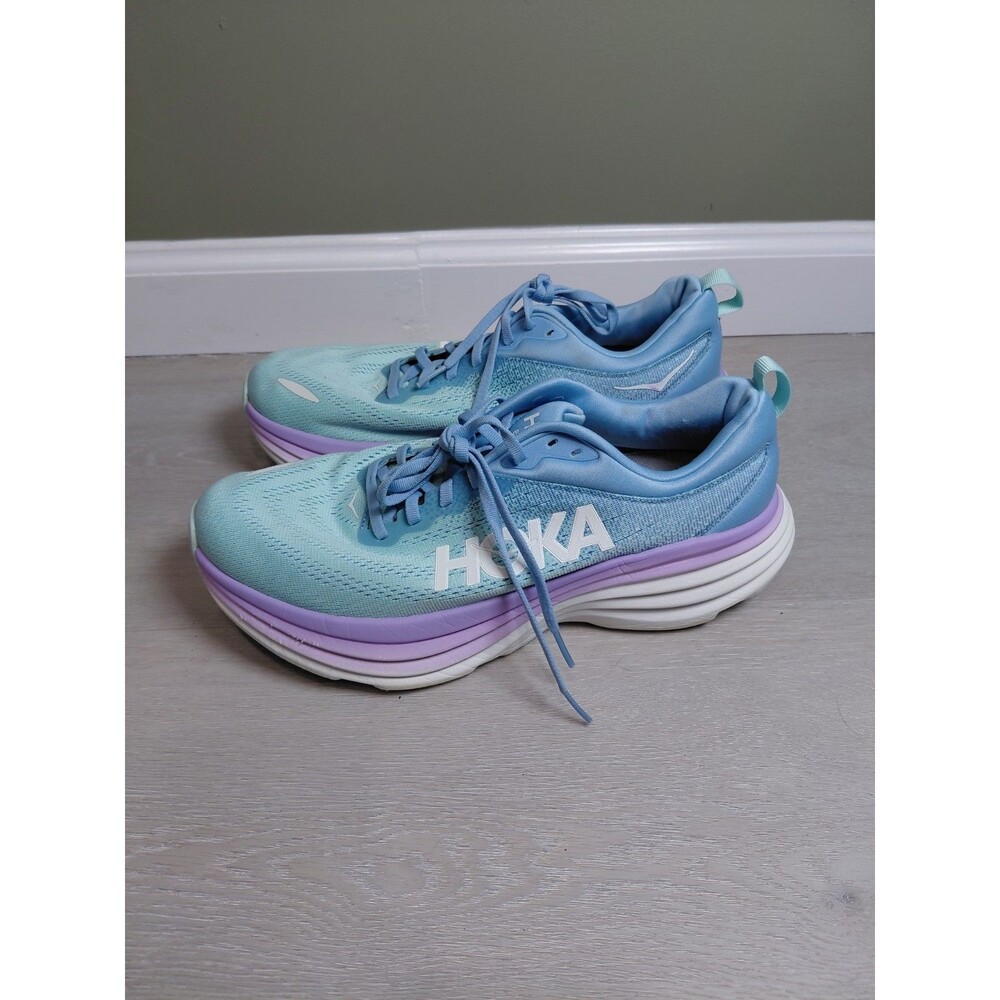 Hoka One One Bondi 8 Ocean Sunlit Running Shoes Women's Size 11D Women's Sneaker